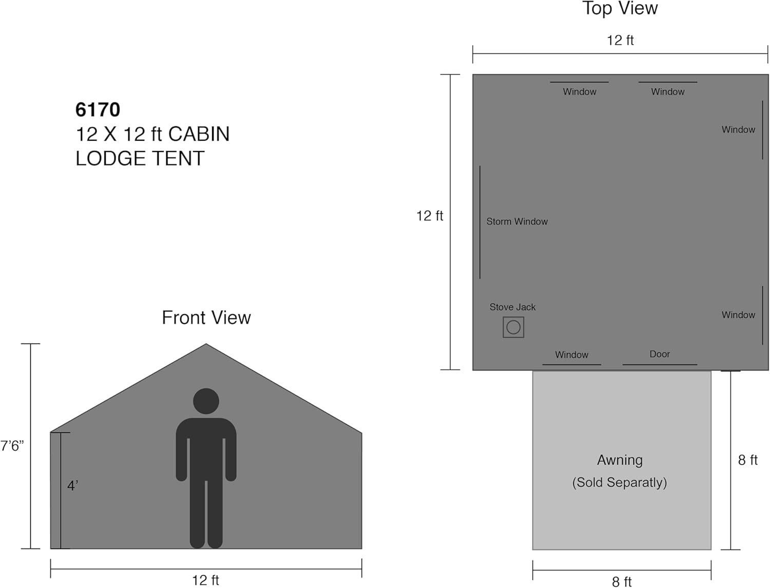Kodiak Canvas Cabin Lodge Stove-Ready Tents - Image 2