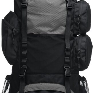 Teton 65L Explorer Internal Frame Backpack for Hiking, Camping, Backpacking, Rain Cover Included, Graphite